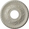 Ekena Millwork Palmetto Ceiling Medallion (Canopies up to 4 7/8"), 12 1/8"OD x 3 1/2"ID x 1"P, Pot of Cream Crackle CM12PMPCC - alternate 1